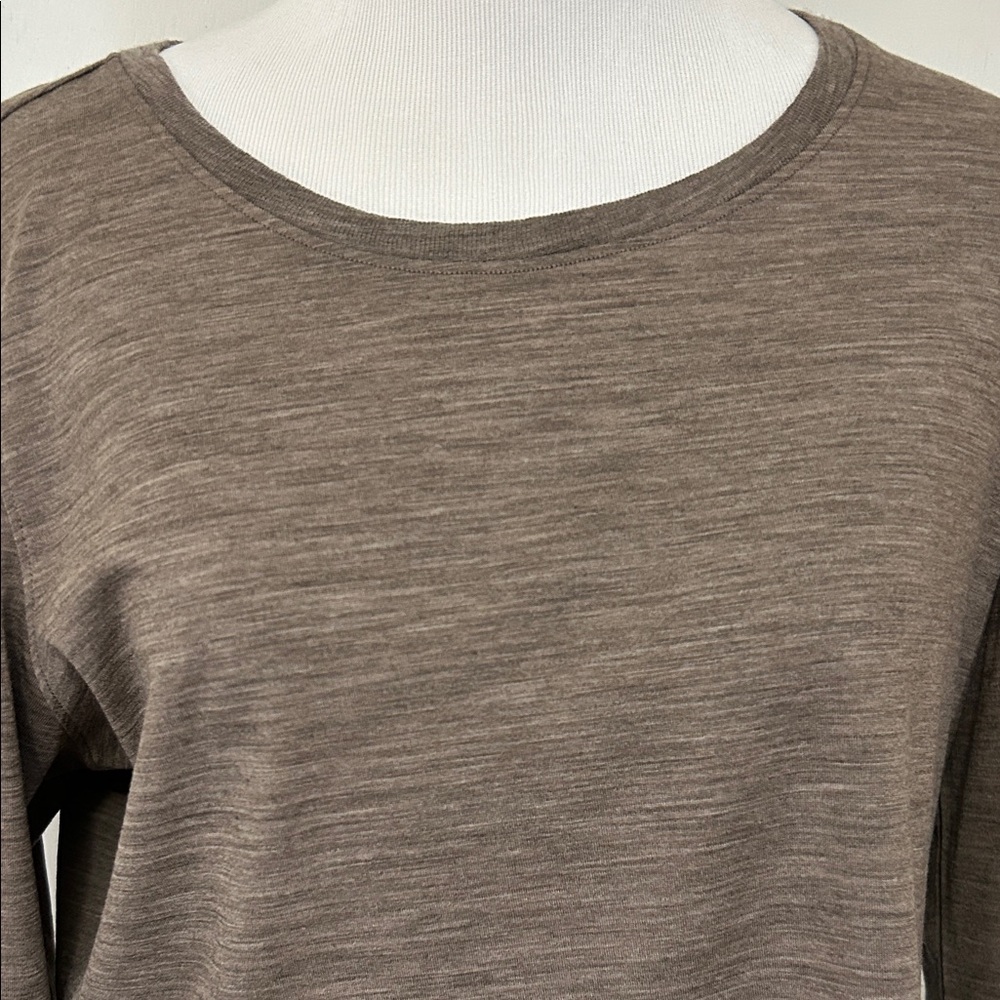 WoolX Jenny Classic Women's Scoop Neck Top - brown